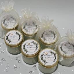 Personalised Bar Mitzvah Favours Scented Soy Candle Mazel Tov Gifts - thumbnail 2
