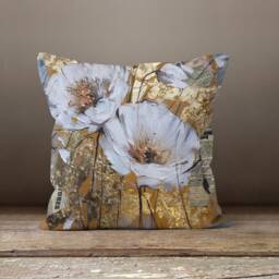 Emerald Green Cushion Cover-Flower Pillow Case-Decorative Cover-Home Decor Case-Gift For Her Cushion-Handmade Material - thumbnail 3