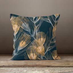 Emerald Green Cushion Cover-Flower Pillow Case-Decorative Cover-Home Decor Case-Gift For Her Cushion-Handmade Material - thumbnail 2