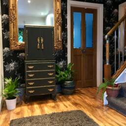 Shabby Chic Tallboy Cabinet, Hand Painted Solid Wood Furniture - thumbnail 2