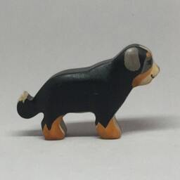 Toy Puppy Bernise Mountain Dog Wooden Black Handmade Size 7, 3x4, 5x2, 0 cm - Bxhxs Approx. 20 Gr - thumbnail 4