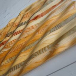 Reclaimed Wood Slat Wall Panel Abstract Wave Relief Art Pallet Wood - thumbnail 3