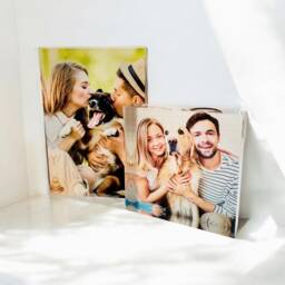 Acrylic Photo Block Gift, Print Block, Picture Frame, Christmas Anniversary Custom - thumbnail 1