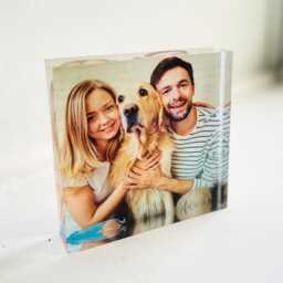 Acrylic Photo Block Gift, Print Block, Picture Frame, Christmas Anniversary Custom - thumbnail 2
