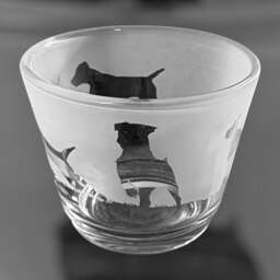Patterdale Terrier Tealight - Rustic Glass Tea Light Holder With Patterdale Terrier Design - thumbnail 3
