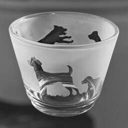 Patterdale Terrier Tealight - Rustic Glass Tea Light Holder With Patterdale Terrier Design - thumbnail 2