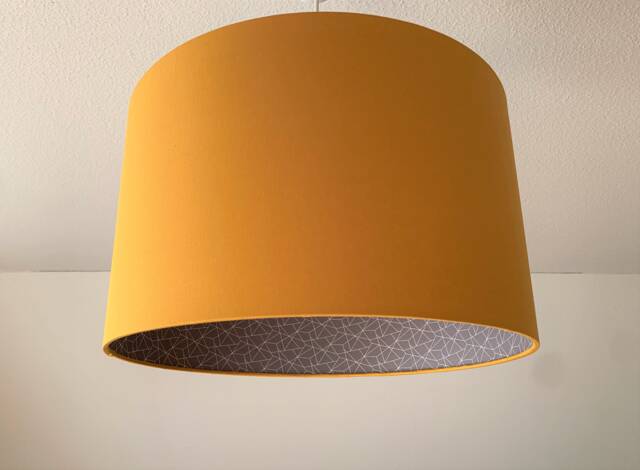 "Lampshade ""Curry Yellow-Scribble" - image 1