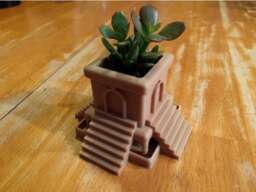 Aztec Planter - Cactus House Plant Desk Small Air Holder Modern Cat Aztec Art - thumbnail 1