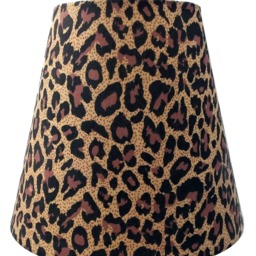 Black & Gold Lamp, Leopard Print Lampshade, Upcycled Wine Bottle, Bottle Wedding Or Anniversary Present, Gift For Her - thumbnail 3