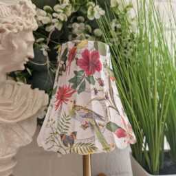 Cordless Touch Lamp. Exotic Birds & Floral Usb Rechargeable Table Lamp.hand Decorated.four Base Colours - thumbnail 2