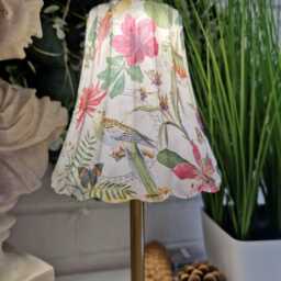 Cordless Touch Lamp. Exotic Birds & Floral Usb Rechargeable Table Lamp.hand Decorated.four Base Colours - thumbnail 3