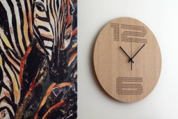 Anniversary Gift Ideas - Minimalist Wall Clock Housewarming Large Home Modern Wooden Clocks Couple