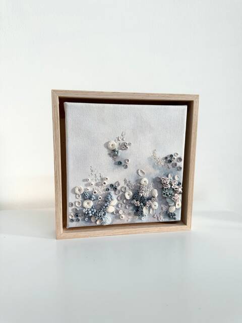 Bloomreef 02 - Coral Reef Art Modern Canvas Wall Colourful Coastal 3D Texture Artwork Contemporary Decor - image 1