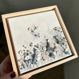 Bloomreef 02 - Coral Reef Art Modern Canvas Wall Colourful Coastal 3D Texture Artwork Contemporary Decor - thumbnail 3