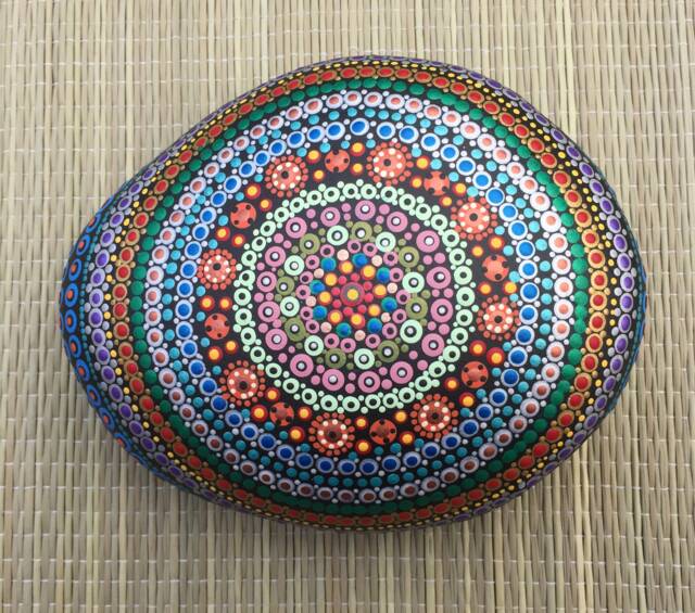 Large Mandala in Metallic Acrylics