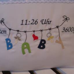 Pillow For Birth - Baby Clothesline Blue 07 - thumbnail 3
