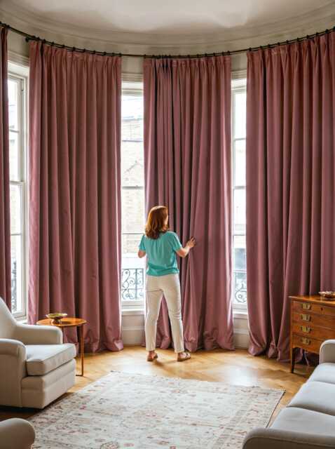 Double Layer Thermal Curtains, Winter Blackout Drapes, Lined Curtain, Velvet Insulated Lodge Curtains - image 1