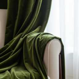 Double Layer Thermal Curtains, Winter Blackout Drapes, Lined Curtain, Velvet Insulated Lodge Curtains - thumbnail 3
