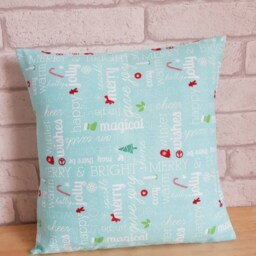 Festive Throw Pillow~Christmas Cushion~Merry & Bright Cushion~Seasonal Decor~Winter Decoration~Livingroom Decor - thumbnail 2