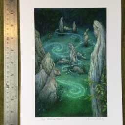 "The Stone Hares - Print From The ""Forest Of Enchantment Oracle" - thumbnail 2