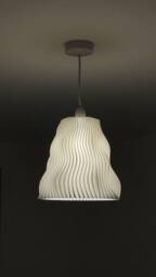 Modern Pleated Lampshade Geometric Hexagon Ceiling Light - thumbnail 1