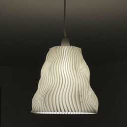 Modern Pleated Lampshade Geometric Hexagon Ceiling Light - thumbnail 3
