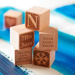 Personalised Babys First Christmas Block - thumbnail 3