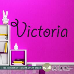 Personalized Girls Name Wall Decal - Custom Vinyl Lettering - thumbnail 1