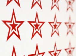 Cool Double Star Vinyl Wall Art Decals/Stickers - Various Colours & Sizes - thumbnail 1