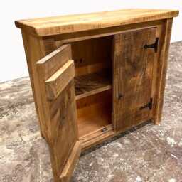 Rustic Solid Wood Vanity Unit - thumbnail 4