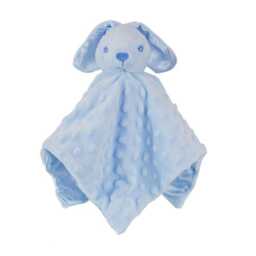 Personalised Blue Bunny Rabbit Baby Blankie Soft Cuddly Comforter Shower Favourite Newborn Keepsake - thumbnail 1