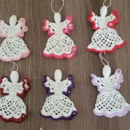 Table Decoration Or Christmas Small Angel Model By 6 Pieces - thumbnail 3