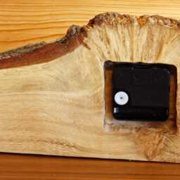 Natural Wood Mantel Clock - 31cm Oak Handmade Farmhouse Country Chic Gift Off The Wall Clocks - thumbnail 4