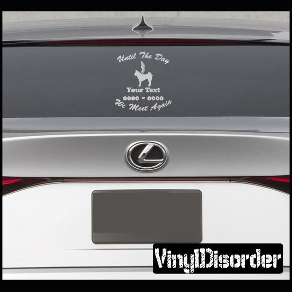 Dog Wings 13 in Loving Memory Custom Car Or Wall Vinyl Decal Stickers - Ilmdogwings13Et - image 1
