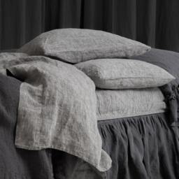 Linen Sheets Set Of 4 Pieces. France Linen Top & Fitted Sheet Two Pillowcases - thumbnail 2