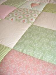 Crawling Blanket With Name, Baby Blanket, Crawling Name Mila Patchwork Personalized