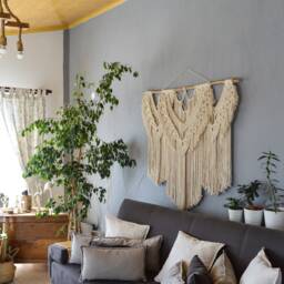 Extra Large Macrame Wall Hanging, Wedding Backdrop Arch, Bohemian Decoration, Woven Tapestry, Mural, Headboard - thumbnail 2