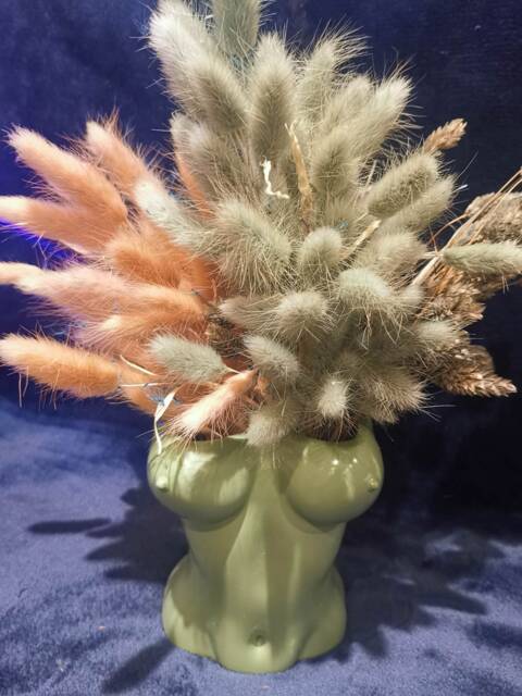 Handmade Female Torso Vase Succulent Planter, Organizer Pot-Plant Pot - image 1