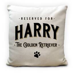 Personalised Dog Name Cushion Cover, Reserved Pet Bed Pillow, Your & Breed, Decorative Home Decor, Machine Washable - 40cm 16 Inch - thumbnail 3