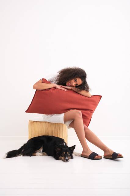 Natural Linen Bedding Pillowcase With Zipper, Long Lumbar Pillow 14x36 Cover, Sham - image 1