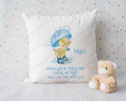 Worry Cushion, Cushion For Child, Sleep Aid, Childs Duck Cushion, Pillow, Personalised Duck, Gift