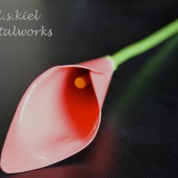 Metal Calla Lily, Wedding Bouquet, 11Th Anniversary, 6Th 4Th Anniversary Gift - thumbnail 2
