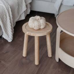 Rustic Reclaimed Wood Stool - Small Plant Table - thumbnail 3