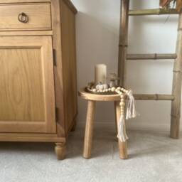 Rustic Reclaimed Wood Stool - Small Plant Table