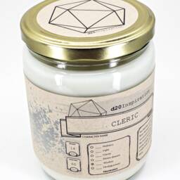 Cleric Rpg Gaming Soy Candle - Customize To Your Character Inspired By Dungeons & Dragons - thumbnail 2