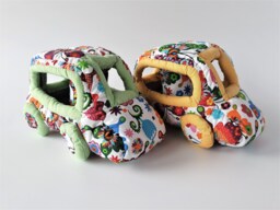 Handmade Plush Toy Car Floral Cotton Decor - thumbnail 1