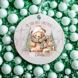 Personalised Kids Christmas Decoration - Grandson First Gift Granddaughter 1St Bauble Stocking Filler Eve Box