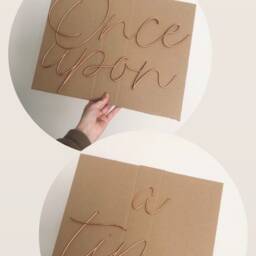 Once Upon A Time Wire Words Sign - Bedroom Play Room Wall Art Gallery Decor Names Phrases Quotes Lyrics Books - thumbnail 4