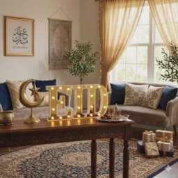Eid Led Light Up Letters - Lights 2 Colours - thumbnail 2
