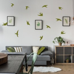 12x Flock Of Birds Wall Sticker - Vinyl Flying Decal Art Decor Peel & Stick Mural Stickers Silhouettes Decoration Bird Decals - thumbnail 3